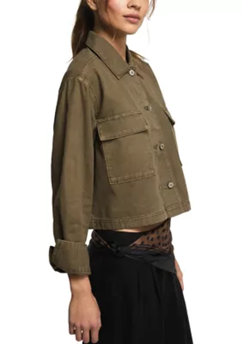 Women's Denim Utility Jacket