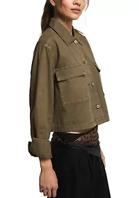 Women's Denim Utility Jacket