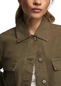 Women's Denim Utility Jacket