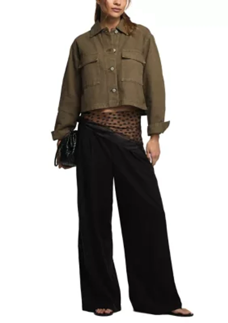 Women's Denim Utility Jacket