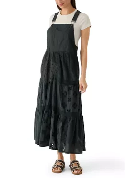 Women's Cutwork Overall Maxi Dress