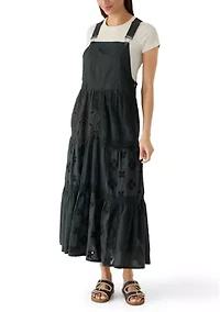 Women's Cutwork Overall Maxi Dress