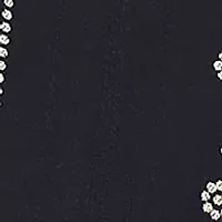 Women's Split Neck Vertical Embroidered Woven Top