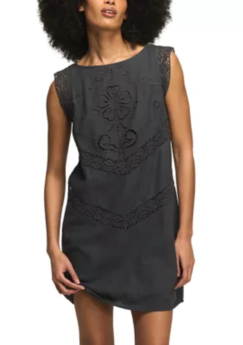 Women's Flutter Sleeve Lace Inset Top