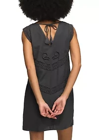 Women's Flutter Sleeve Lace Inset Top