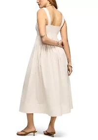 Women's Pink Tuck Tank Dress