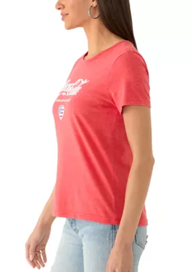 Women's Short Sleeve Coca-Cola Graphic T-Shirt