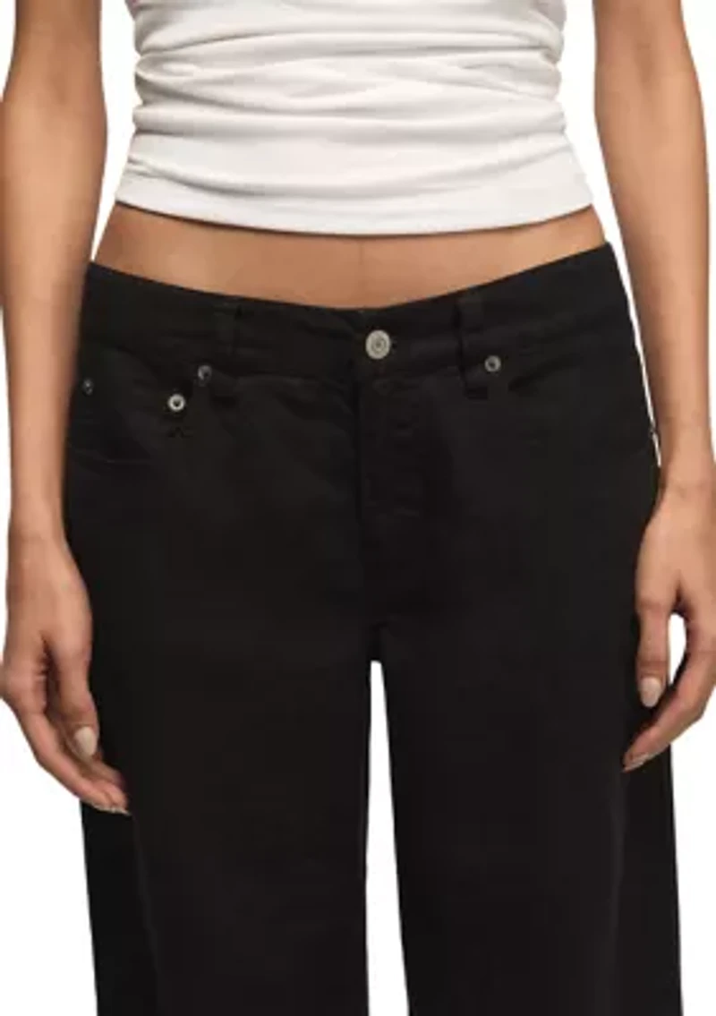Women's Baggy Linen Wide Leg Pants
