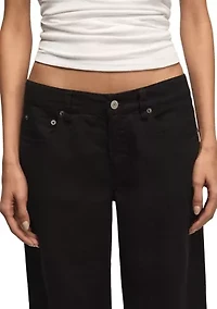 Women's Baggy Linen Wide Leg Pants