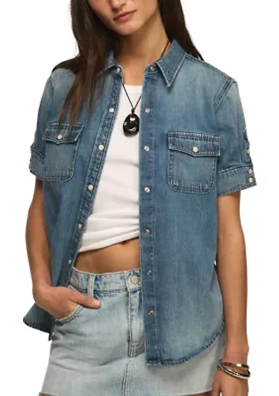 Women's Short Sleeve Western Shirt