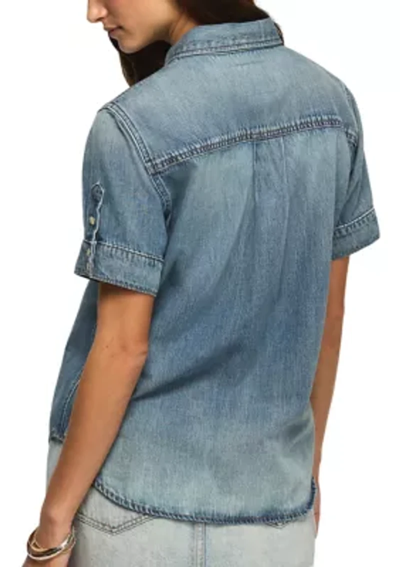 Women's Short Sleeve Western Shirt