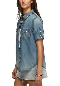 Women's Short Sleeve Western Shirt