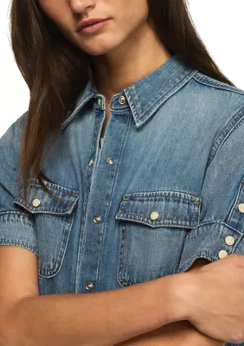 Women's Short Sleeve Western Shirt