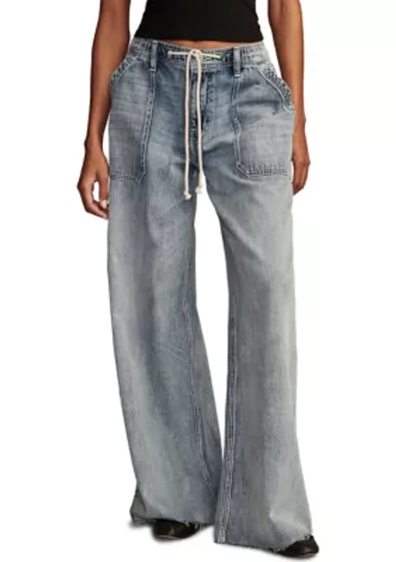 Patch Pocket Pull On Jeans