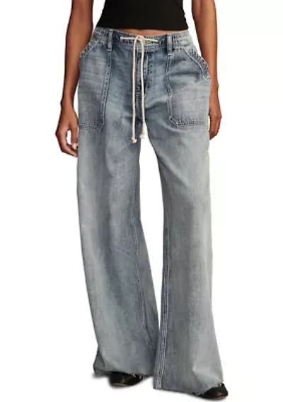 Patch Pocket Pull On Jeans