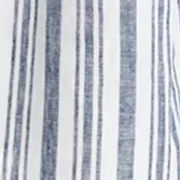 Plus Sleeveless Stripe Tie Waist Midi Dress