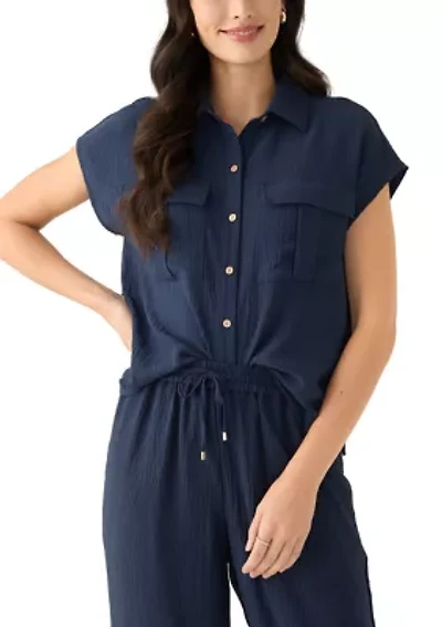 Petite Resort Utility Shirt