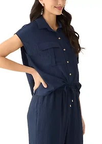 Petite Resort Utility Shirt