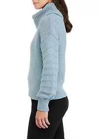 Women's Long Sleeve Cowl Neck Sweater