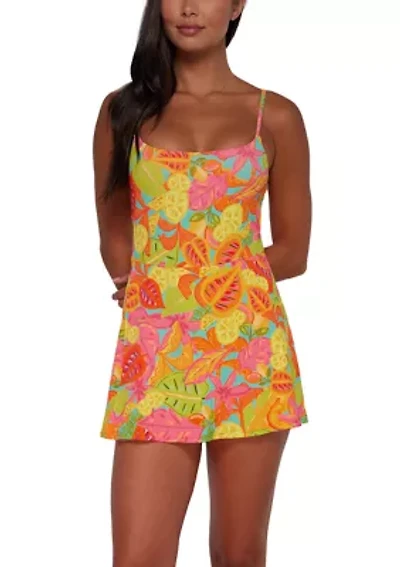 Citrus Grove Sandbar Rib Knit Naomi Swimdress