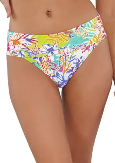 Botanical Bliss Sandbar High Waisted Bikini Bottoms