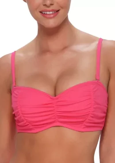 Women's Shirred Bikini Top