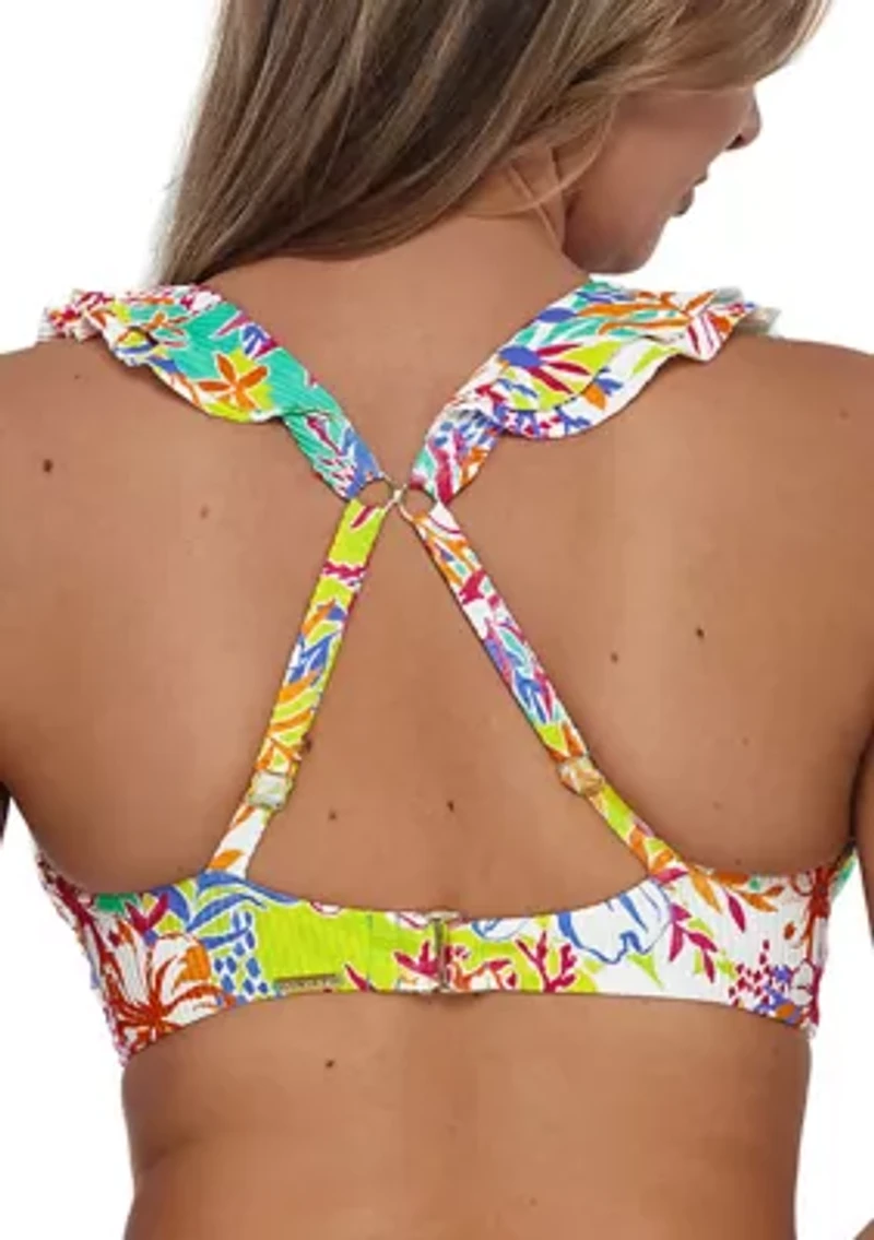 Botanical Bliss Sandbar Willa Wireless Bikini Top