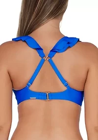 Women's Willa Ruffle Bralette Bikini Top