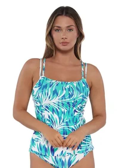 Seabreeze Sandbar Ribbed Tankini Swim Top
