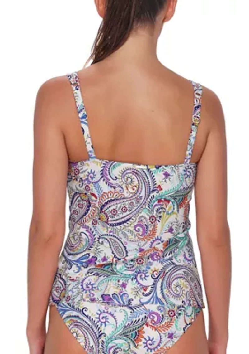 Women's Tide Pool Twist Tankini Top