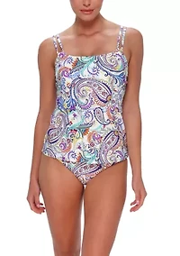 Women's Tide Pool Twist Tankini Top