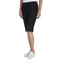 Solid Color Tech Stretch Skimmer with Elastic Waistband
