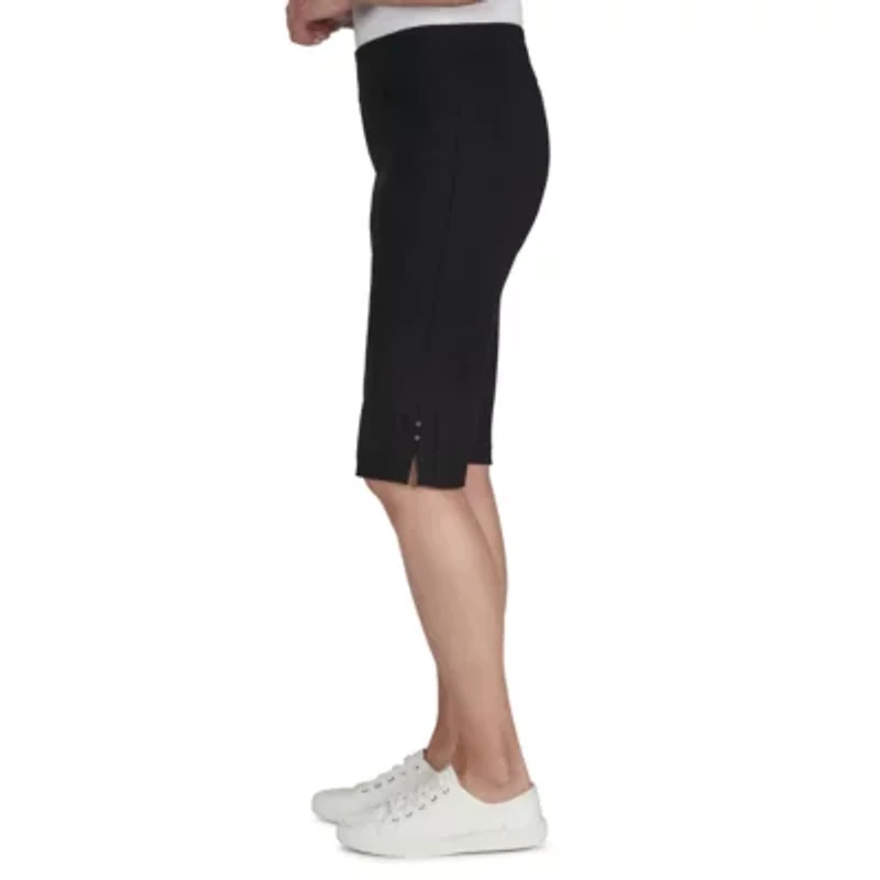 Solid Color Tech Stretch Skimmer with Elastic Waistband