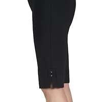 Solid Color Tech Stretch Skimmer with Elastic Waistband