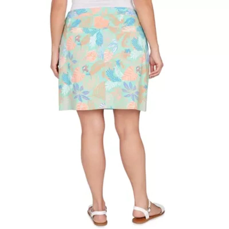 PRINTED TECH STRETCH PULL ON SKORT