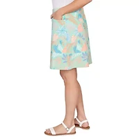 PRINTED TECH STRETCH PULL ON SKORT