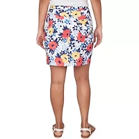 PRINTED TECH STRETCH PULL ON SKORT