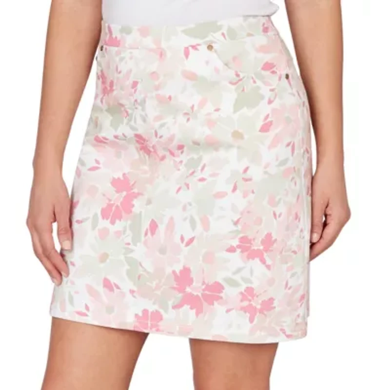 PRINTED TECH STRETCH PULL ON SKORT