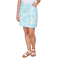 PRINTED TECH STRETCH PULL ON SKORT