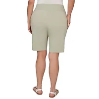 SOLID TECH STRETCH BERMUDA SHORTS