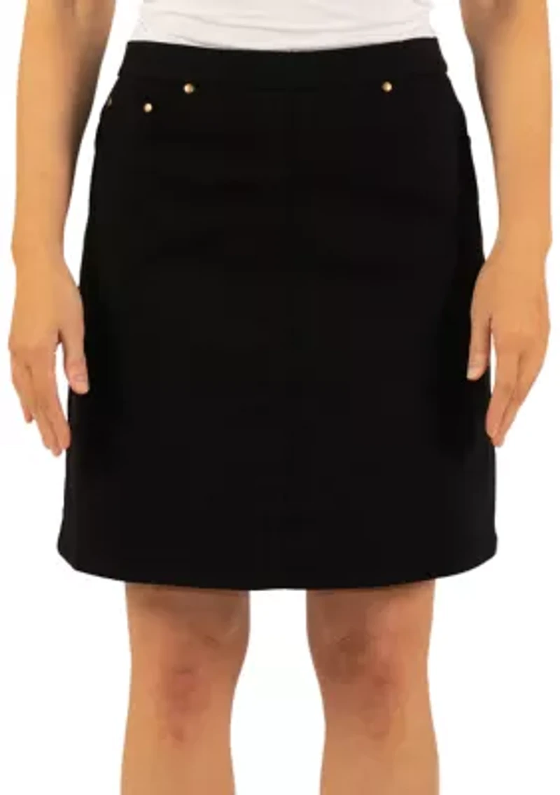 Tech Stretch Pull On Skort with Elastic Waistband