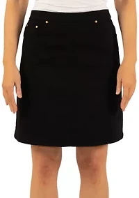 Tech Stretch Pull On Skort with Elastic Waistband