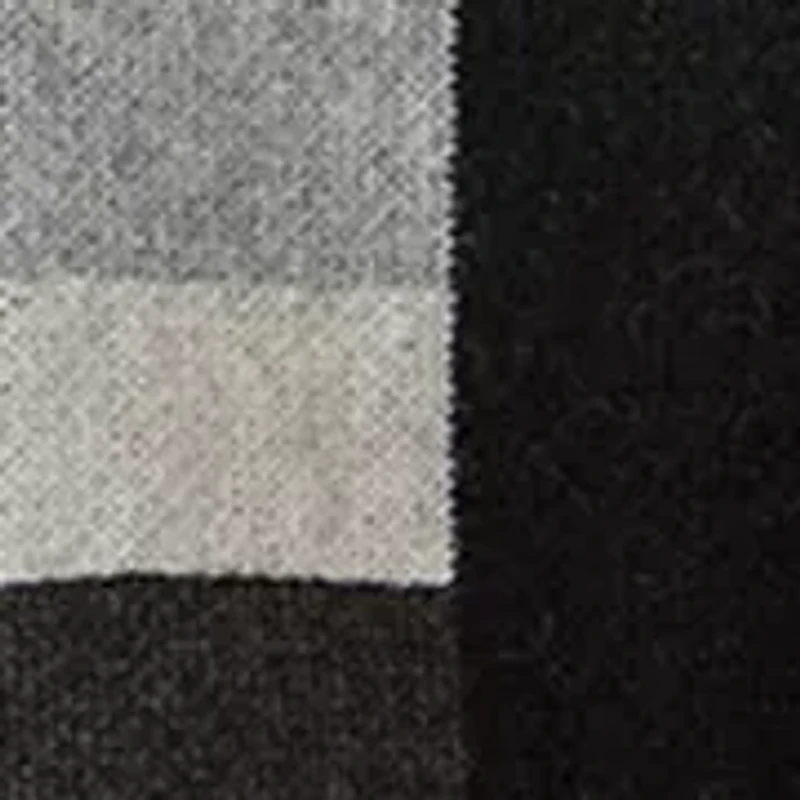 Women's Long Sleeve Printed Poncho Turtleneck Sweater