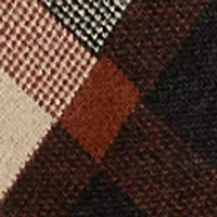 Women's Long Sleeve Printed Turtleneck Poncho