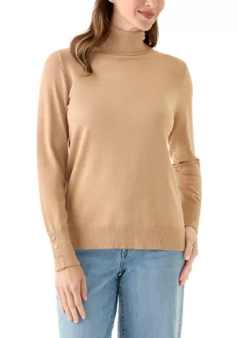 Women's Long Sleeve Turtleneck Sweater
