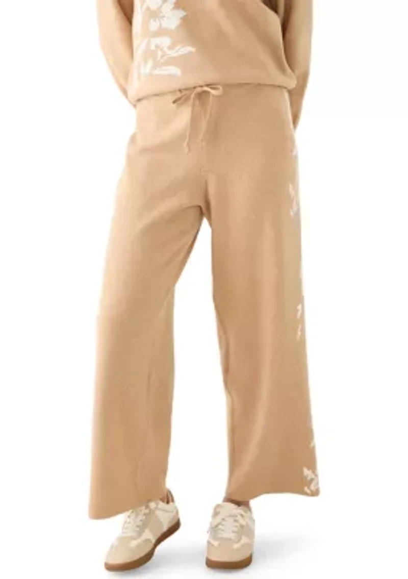 Women's Printed Wide Leg Sweatpants