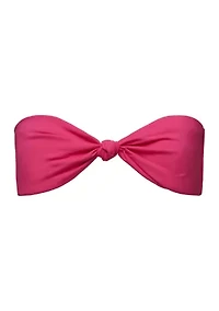 Ruched Tie Bandeau Swim Top