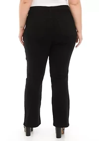 Plus Mid Rise Bootcut Stretch Jeans