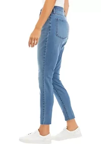 High Rise Destructed Skinny Jeans