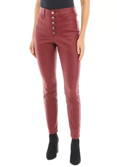 Women's High Rise Coated Skinny Jeans